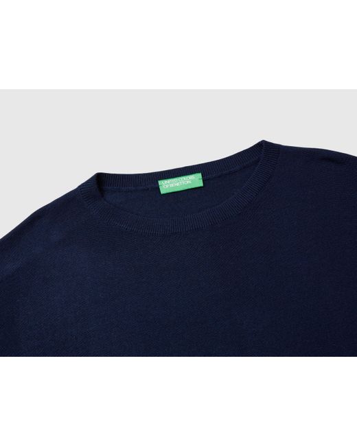 Benetton Blue Benetton, Boat Neck Sweater