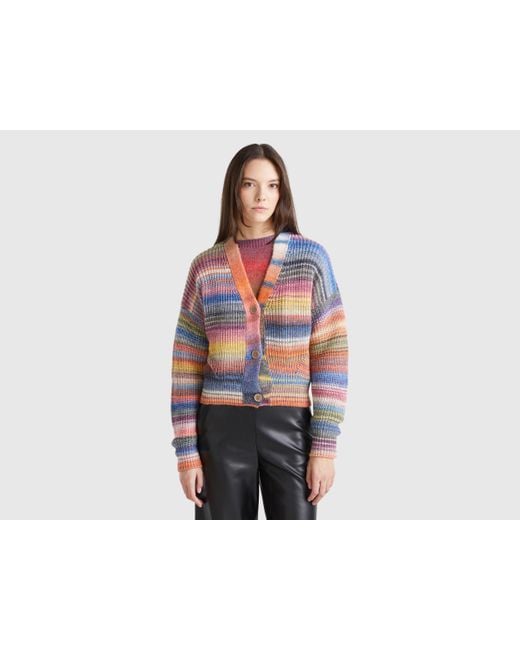 Benetton Black Benetton, Striped Cardigan