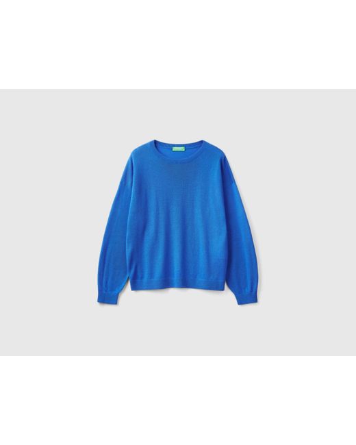 Benetton Blue Benetton, Boat Neck Sweater