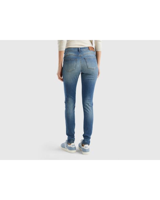 Benetton Blue Jeans Push Up Skinny Fit