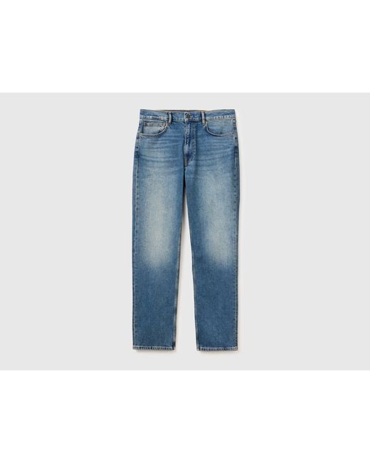 Benetton Blue Benetton, Vintage Wash Bootcut Jeans for men