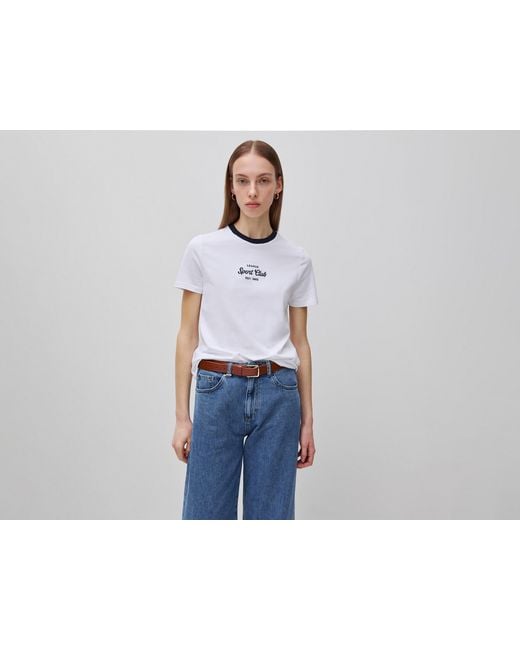 Benetton Black Benetton, T-Shirt With Embroidered Crest
