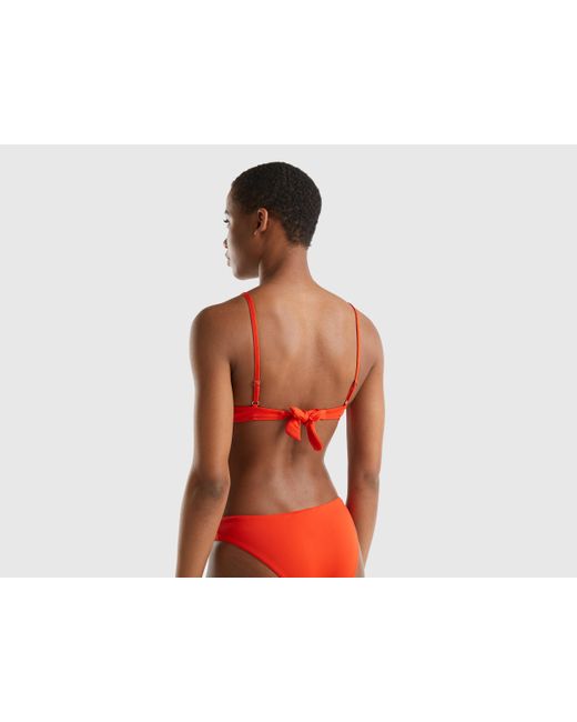 Sujetador Brassiere De Bikini De Econyl® Benetton de color Red