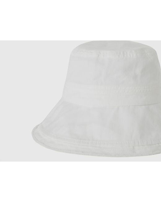 Cappello Bianco Stile Pescatore di Benetton in Black