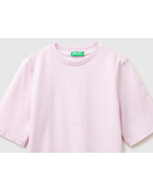Benetton Black Benetton, 100% Cotton Boxy Fit T-Shirt