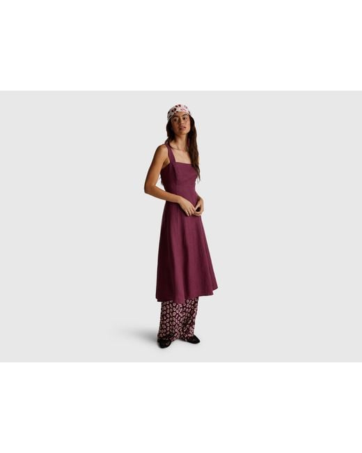 Benetton Red Benetton, Square Neck Dress