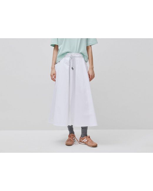 Benetton Black Benetton, Midi Skirt With Drawstring