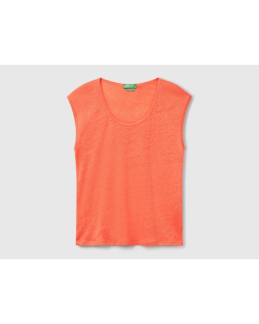 Benetton Red Benetton, Wide Neck T-Shirt