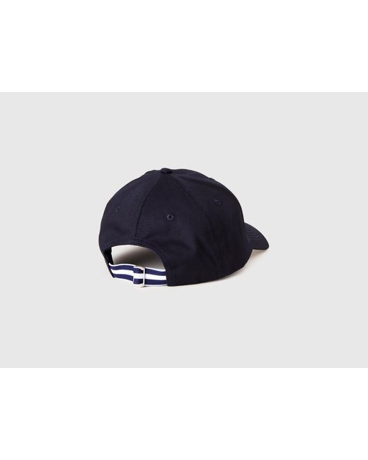 Benetton Black Benetton, Baseball Cap With Embroidery