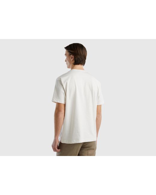 benetton white t shirt