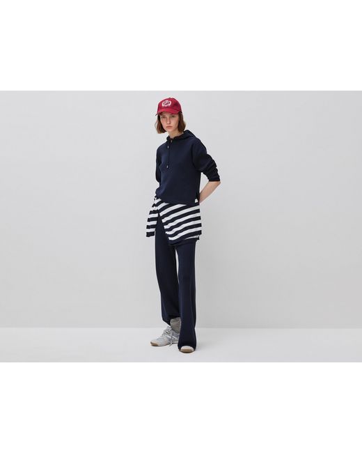 Benetton Black Benetton, Oversized Fit Sweater With Hood