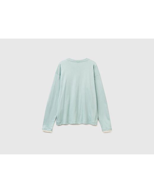 Benetton, Maglia Con Stampa Disney Minnie, Taglia, Verde Acqua, Donna di Benetton in Green