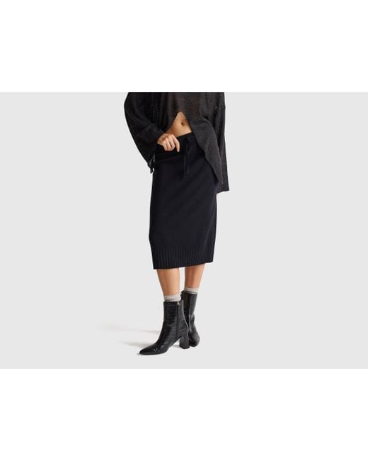 Benetton, Gonna Midi di Benetton in Black
