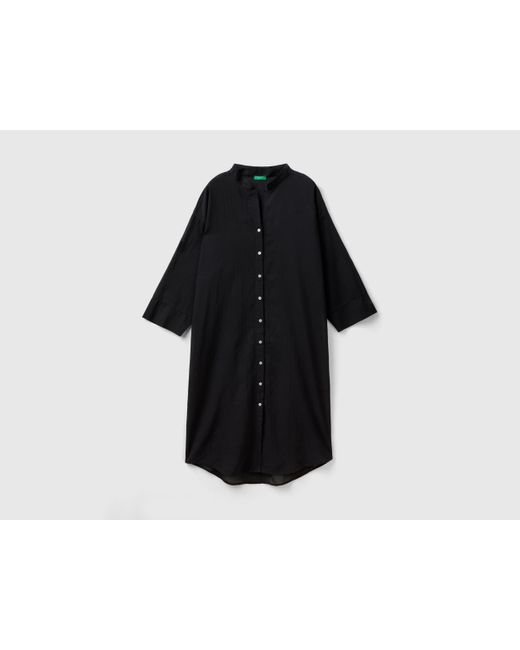 Benetton Black Shirt-style Dress