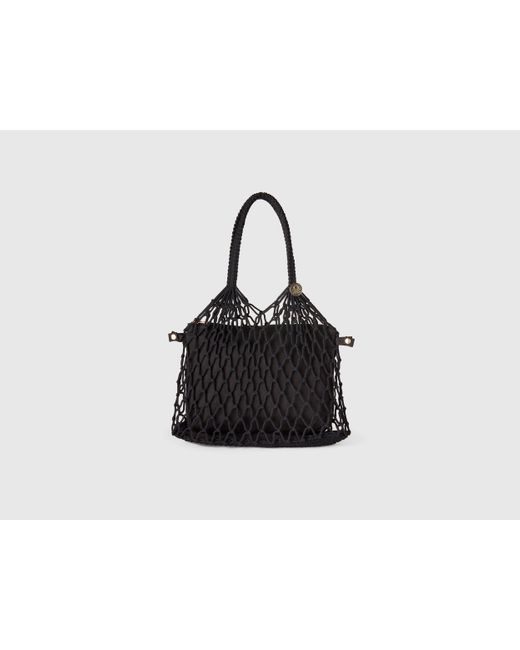 Benetton Black Benetton, Mesh Shopping Bag