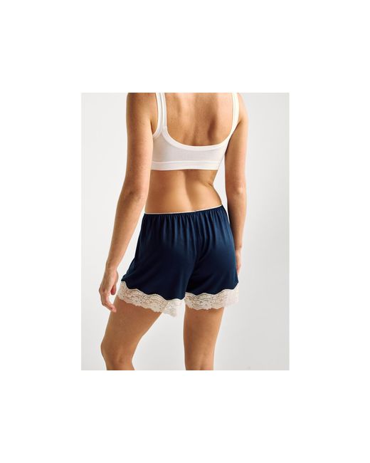 Benetton Black Benetton, Flowy Shorts With Lace