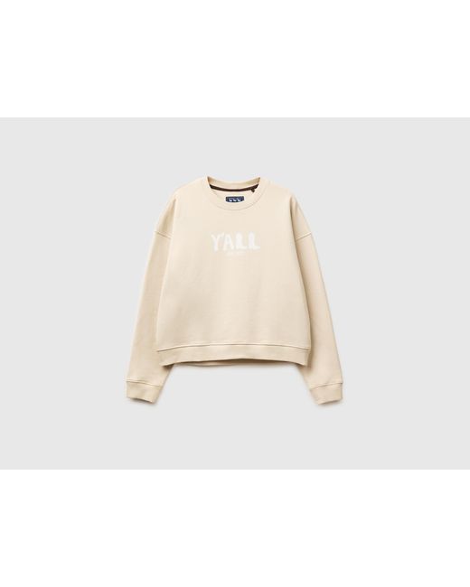 Benetton Natural Benetton, Western Print Sweatshirt