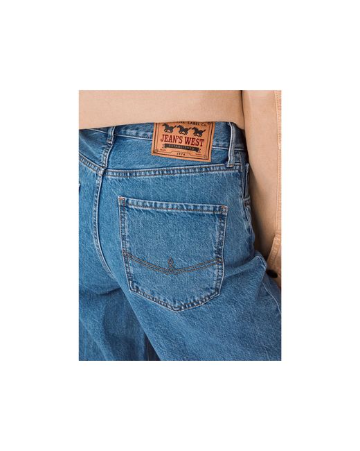 Benetton Blue Benetton, Light Wash Cropped Jeans With Turn-Ups
