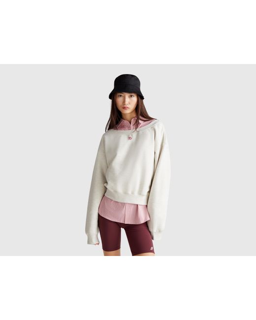 Benetton Black Benetton, Sweatshirt With Boat Neck
