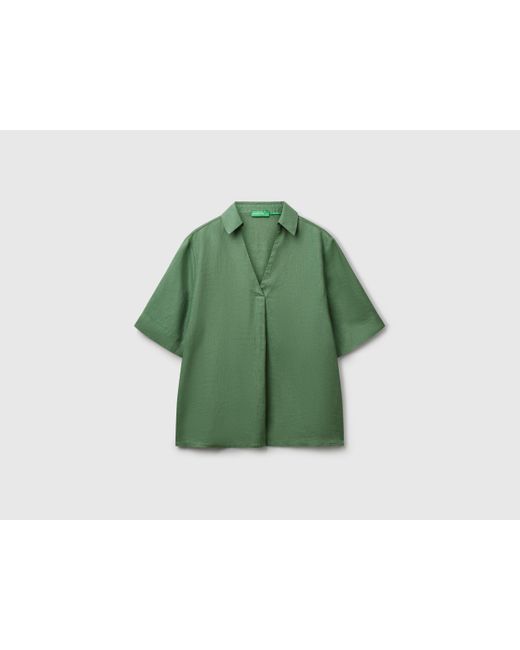 Benetton Green Benetton, Short Sleeve Blouse