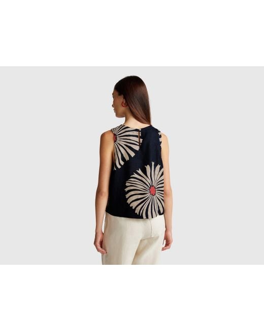 Benetton Black Benetton, Printed Top
