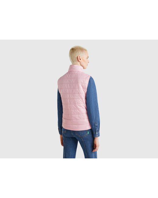 Benetton Black Benetton, Ärmellose Weste Mit Schmaler Passform Und Wattierung