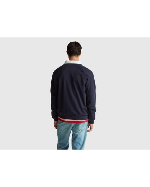 Benetton, Sudadera De Corte Holgado De Stranger Things, Talla, Azul Oscuro, Hombre Benetton de hombre de color Black