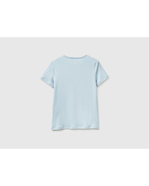Benetton Blue Benetton, Slim Fit Crew Neck T-Shirt