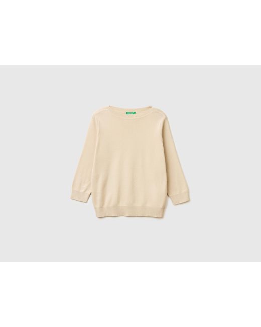 Benetton Black Benetton, Sweater With Boat Neck
