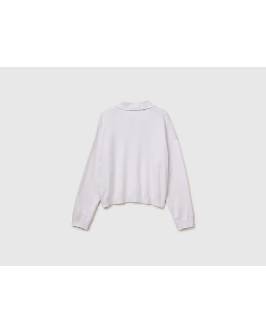 Benetton Black Benetton, Premium Cotton Polo Neck Sweater
