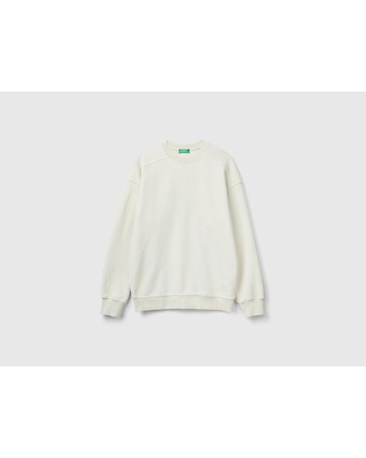 Benetton white sweatshirt sale