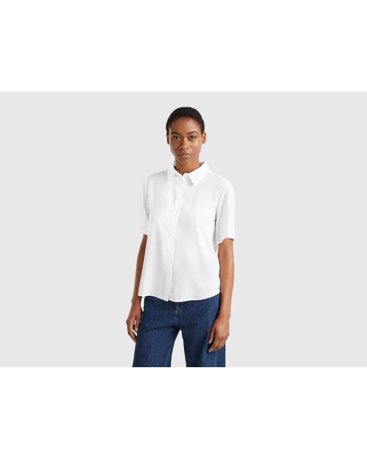 Benetton Blue Benetton, 3/4 Sleeve Shirt