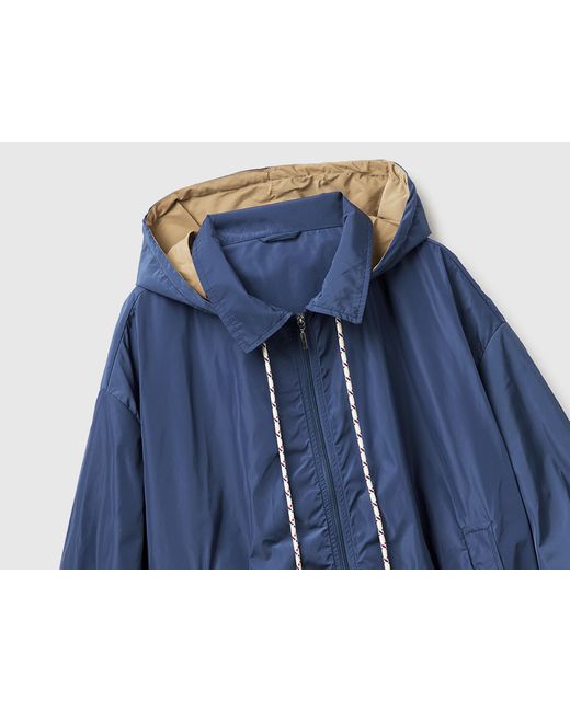 Benetton Blue Benetton, Soft Jacket With Hood