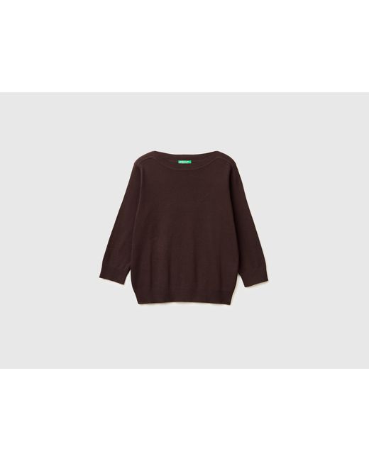 Benetton Black Benetton, Sweater With Boat Neck