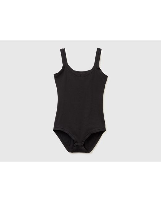Benetton Black Benetton, Super Stretch Cotton Bodysuit