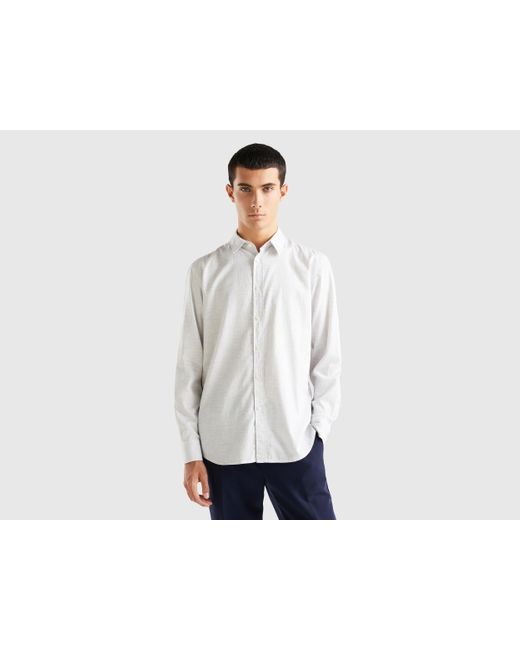 Benetton Hemd Regular Fit in Weiß für Herren | Lyst DE