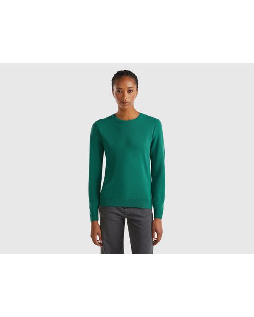 Benetton Green Benetton, Forest Crew Neck Sweater