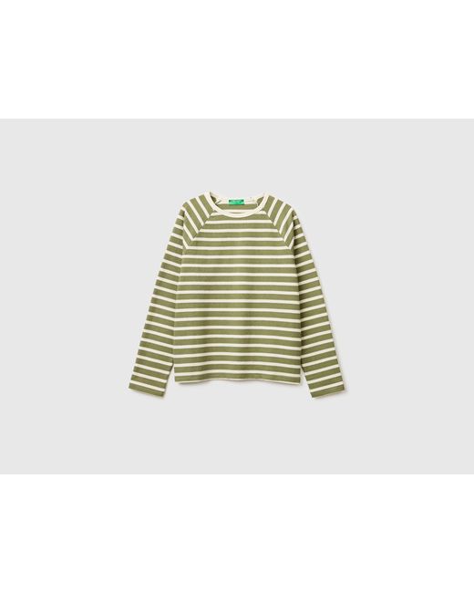 Benetton Green Benetton, Striped Closed Sweatshirt
