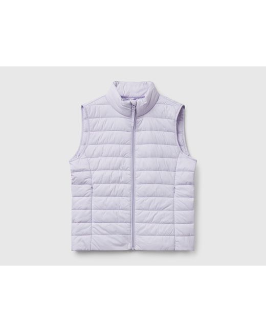 Benetton, Veste Matelassée Sans Manches Coupe Slim, Taille, Lilas, Femme Benetton en coloris Black