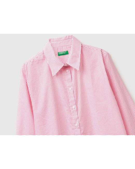 Benetton Pink Benetton, Patterned Shirt
