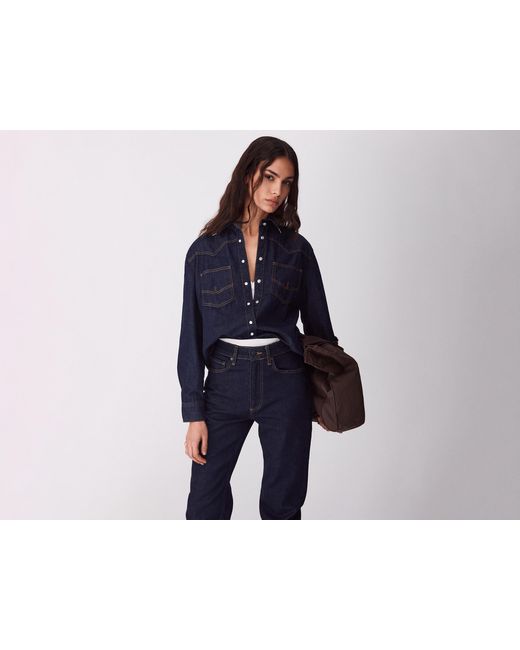 Benetton Blue Benetton, Western Denim Shirt