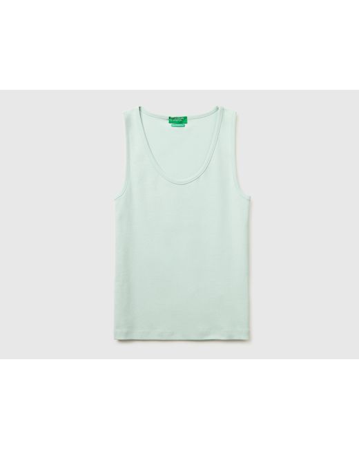 Benetton Green Benetton, Slim Fit Ribbed Tank Top