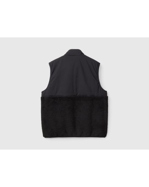 Benetton Black Benetton, Faux Fur Vest for men