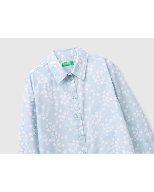 Benetton Blue Benetton, Patterned Shirt