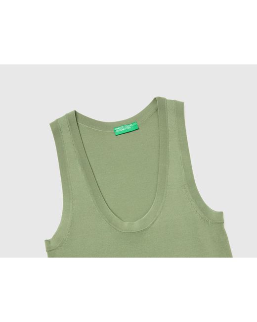 Benetton Green Benetton, Knitted Tank Top