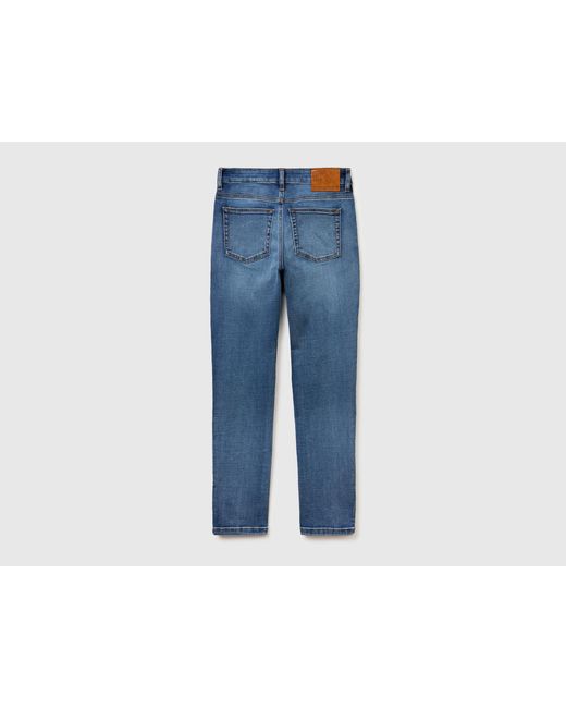 Benetton Blue Benetton, Slim Fit High-Waisted Jeans