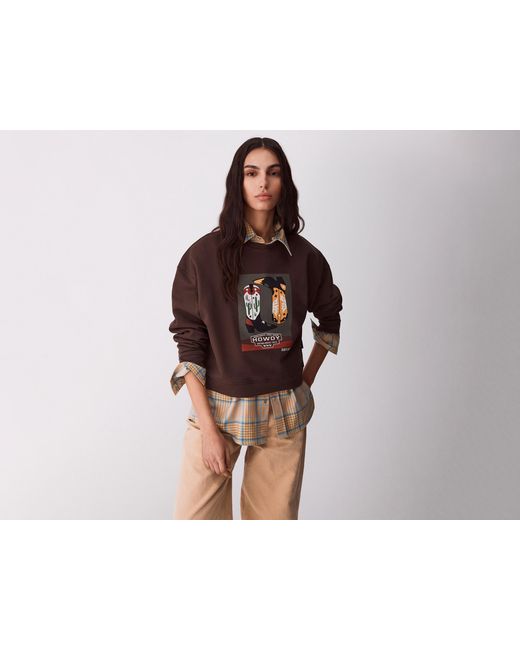 Benetton Black Benetton, Western Print Sweatshirt