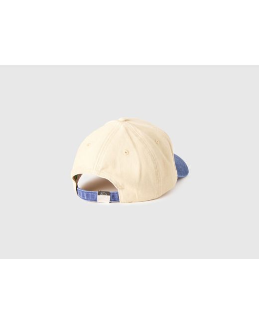 Benetton Black Benetton, Baseball Cap With Embroidery for men