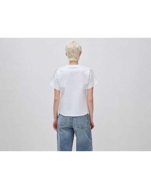 Benetton Black Benetton, T-Shirt With Pleat On The Shoulders