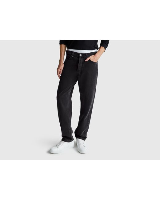 Benetton Black Benetton, Relaxed Fit Jeans for men